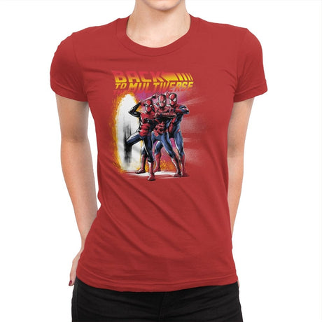 Back to the Multiverse - Best Seller - Womens Premium T-Shirts RIPT Apparel Small / Red
