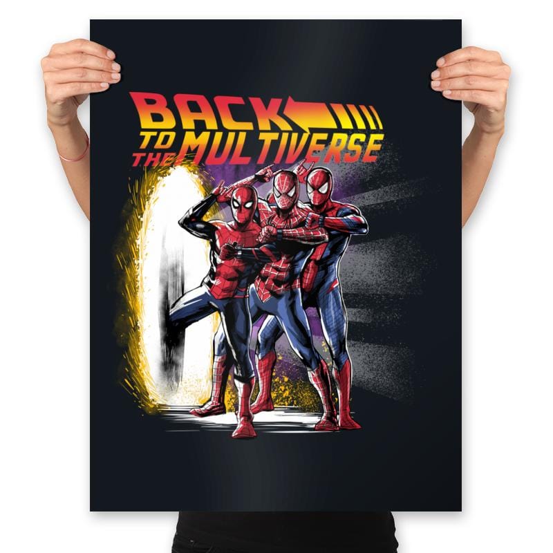Back to the Multiverse - Prints Posters RIPT Apparel 18x24 / Black