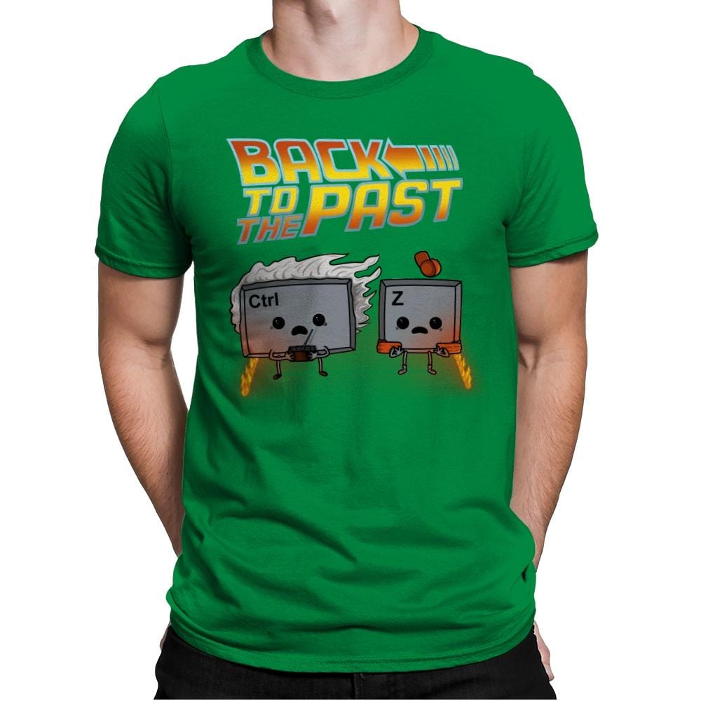 Back To The Past - Raffitees - Mens Premium T-Shirts RIPT Apparel Small / Kelly Green