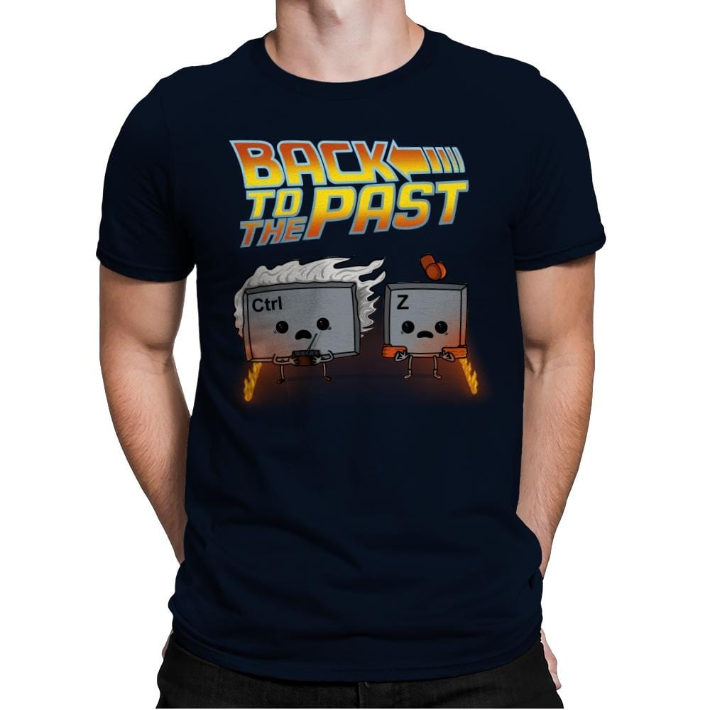 Back To The Past - Raffitees - Mens Premium T-Shirts RIPT Apparel Small / Midnight Navy