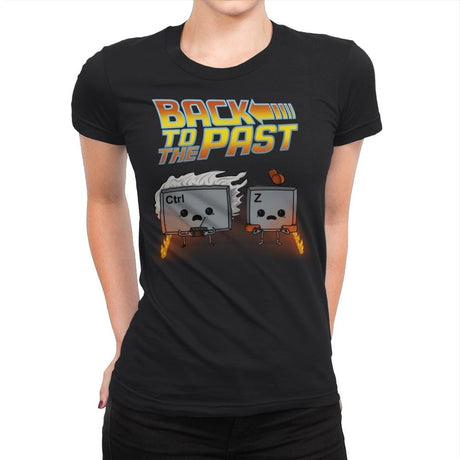 Back To The Past - Raffitees - Womens Premium T-Shirts RIPT Apparel Small / Black