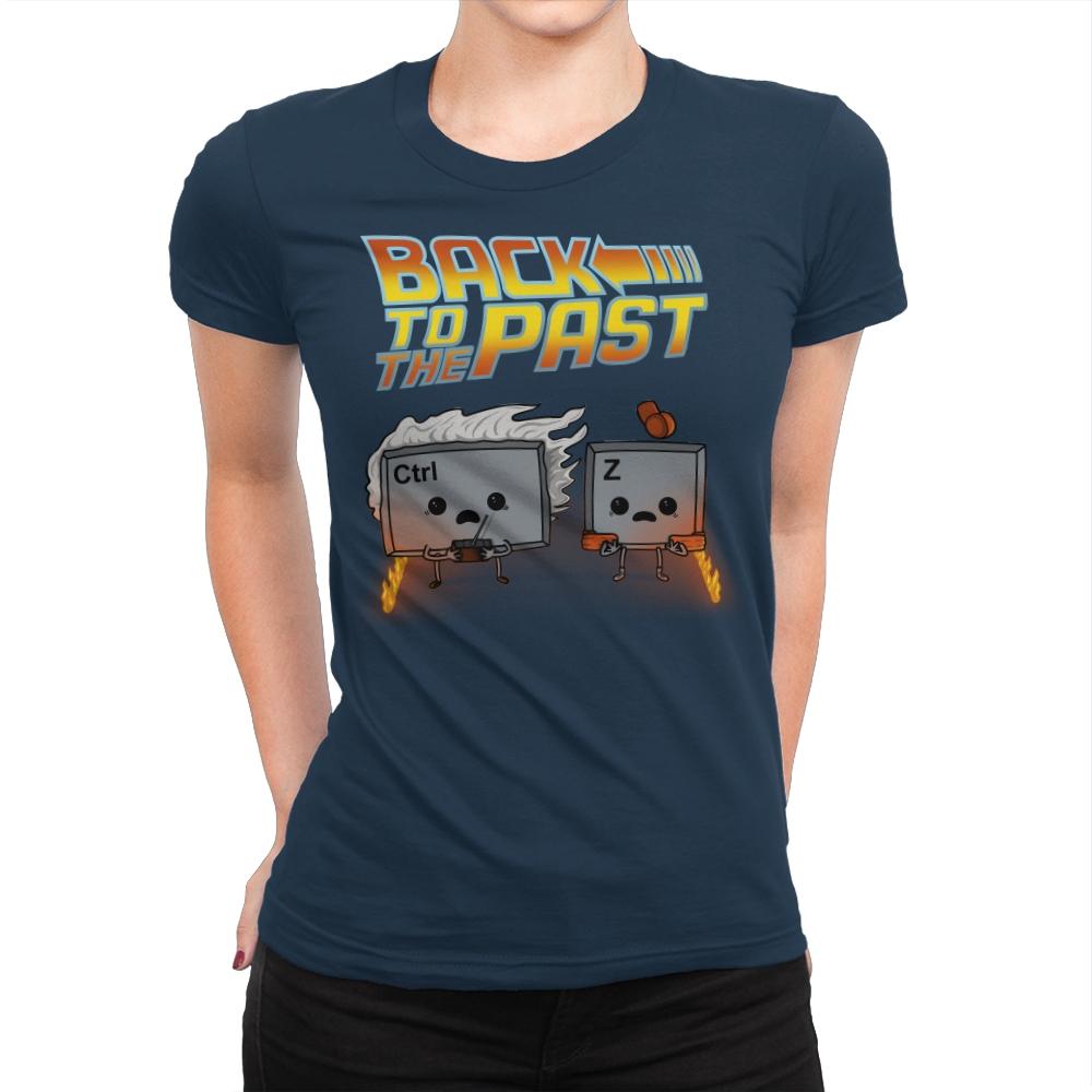 Back To The Past - Raffitees - Womens Premium T-Shirts RIPT Apparel Small / Midnight Navy