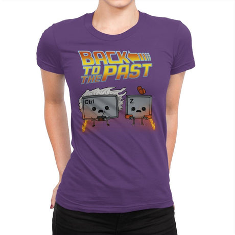 Back To The Past - Raffitees - Womens Premium T-Shirts RIPT Apparel Small / Purple Rush