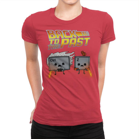 Back To The Past - Raffitees - Womens Premium T-Shirts RIPT Apparel Small / Red