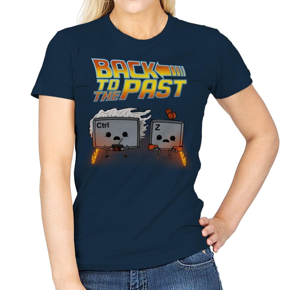 Back To The Past - Raffitees - Womens T-Shirts RIPT Apparel Small / Navy