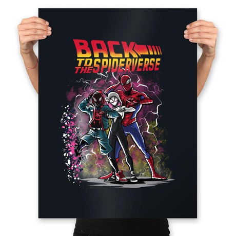 Back to the Spiderverse - Shirt Club - Prints Posters RIPT Apparel 18x24 / Black