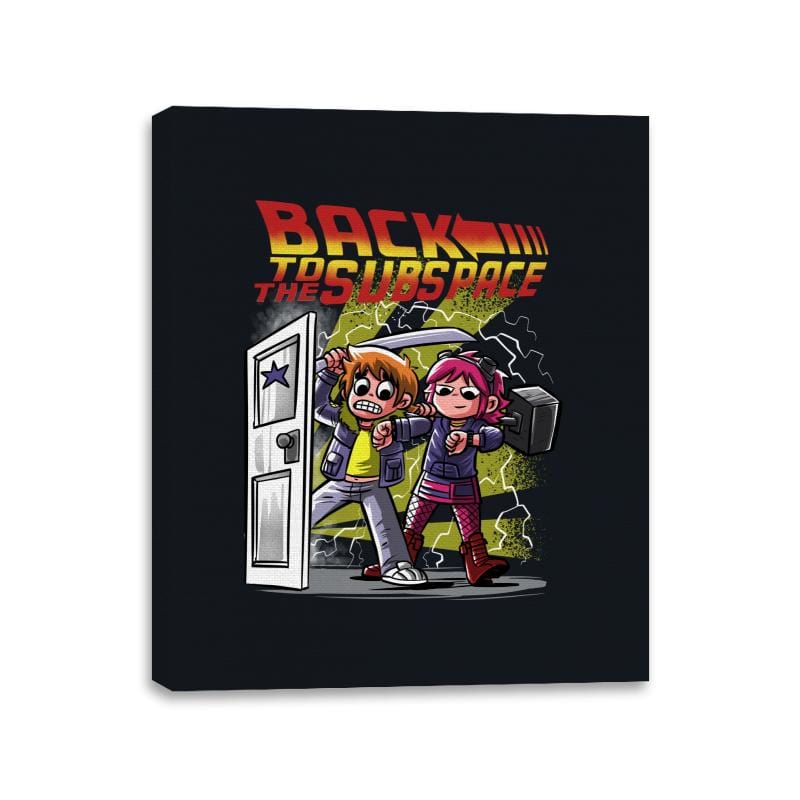 Back to the Subspace - Canvas Wraps Canvas Wraps RIPT Apparel 11x14 / Black