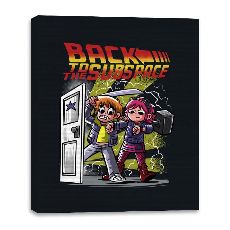 Back to the Subspace - Canvas Wraps Canvas Wraps RIPT Apparel 16x20 / Black