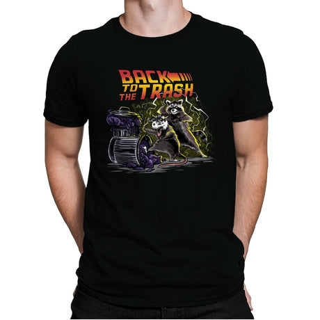Back to the Trash - Mens Premium T-Shirts RIPT Apparel Small / Black