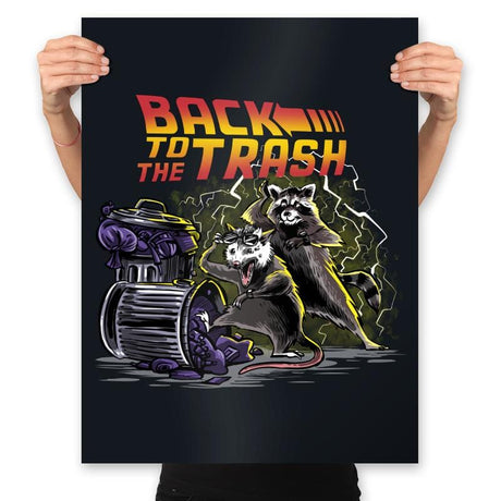 Back to the Trash - Prints Posters RIPT Apparel 18x24 / Black
