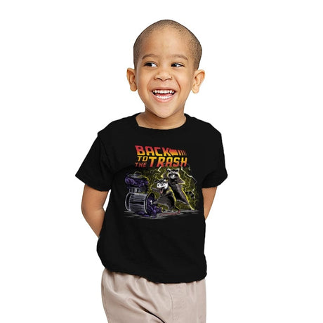 Back to the Trash - Youth T-Shirts RIPT Apparel X-small / Black