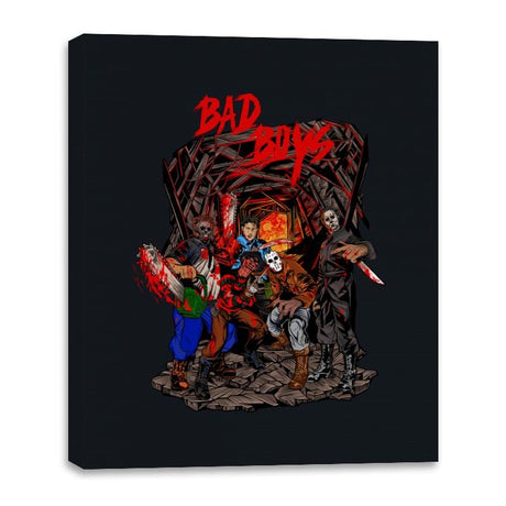Bad Boys - Canvas Wraps Canvas Wraps RIPT Apparel 16x20 / Black