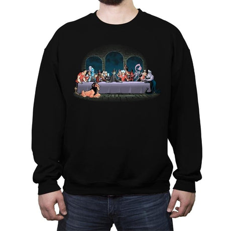 Bad Dinner - Crew Neck Sweatshirt Crew Neck Sweatshirt RIPT Apparel Small / Black