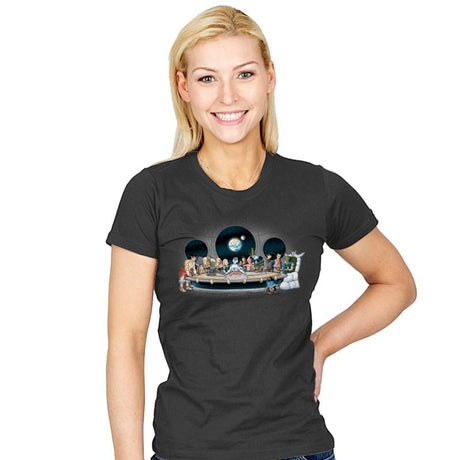 Bad fighters dinner - Womens T-Shirts RIPT Apparel Small / Charcoal