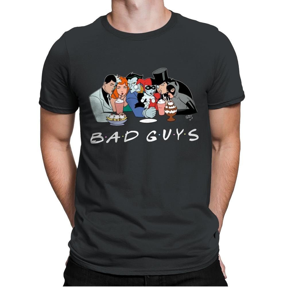 Bad Friends - Mens Premium T-Shirts RIPT Apparel Small / Heavy Metal