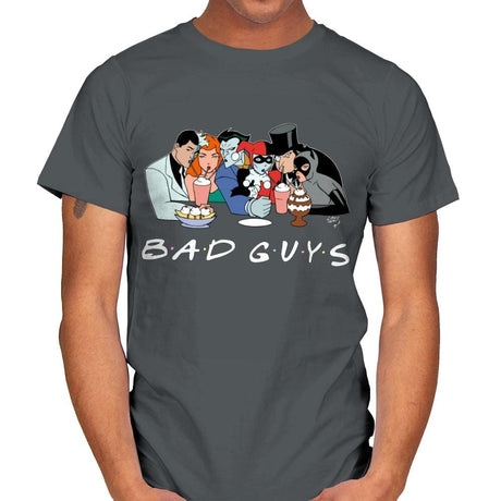 Bad Friends - Mens T-Shirts RIPT Apparel Small / Charcoal