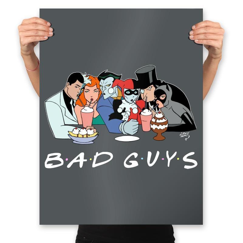 Bad Friends - Prints Posters RIPT Apparel 18x24 / Charcoal