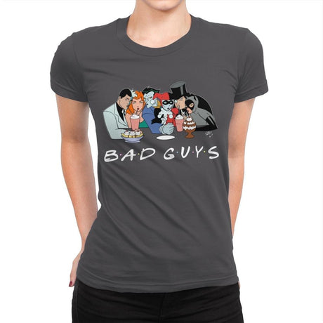 Bad Friends - Womens Premium T-Shirts RIPT Apparel Small / Heavy Metal