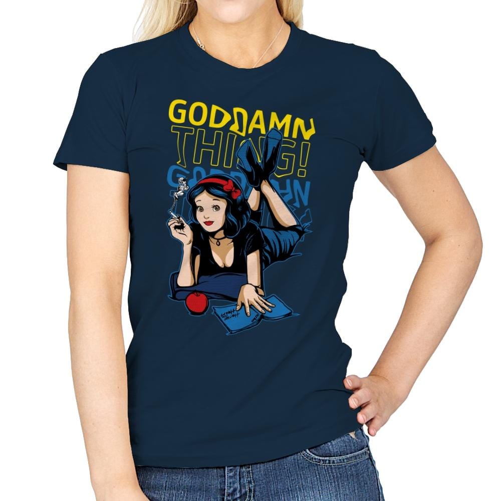 Bad Princess - Womens T-Shirts RIPT Apparel Small / Navy