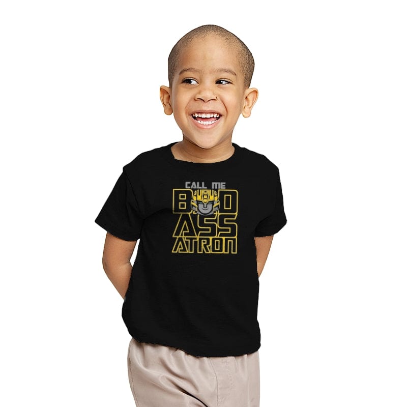 Badassatron - Youth T-Shirts RIPT Apparel X-small / Black