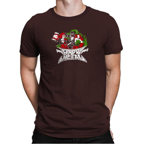 Baddy Metal Exclusive - Mens Premium T-Shirts RIPT Apparel Small / Dark Chocolate