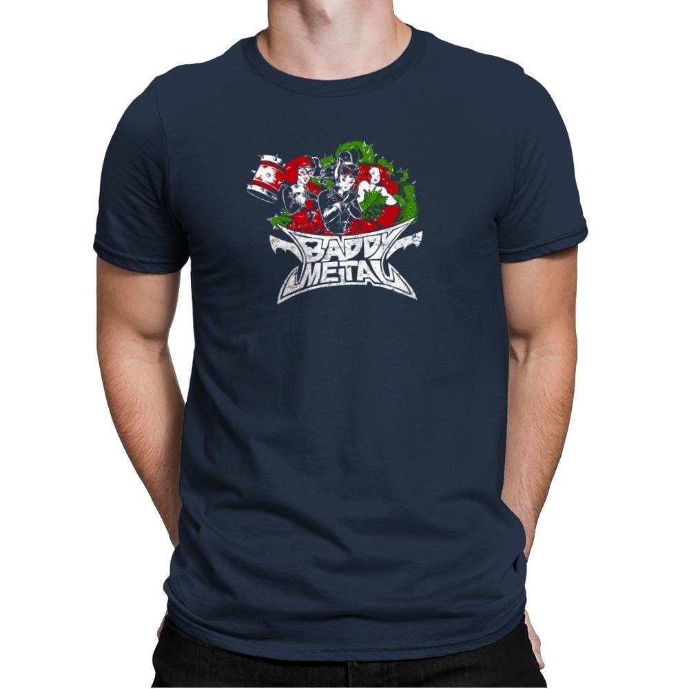 Baddy Metal Exclusive - Mens Premium T-Shirts RIPT Apparel Small / Midnight Navy