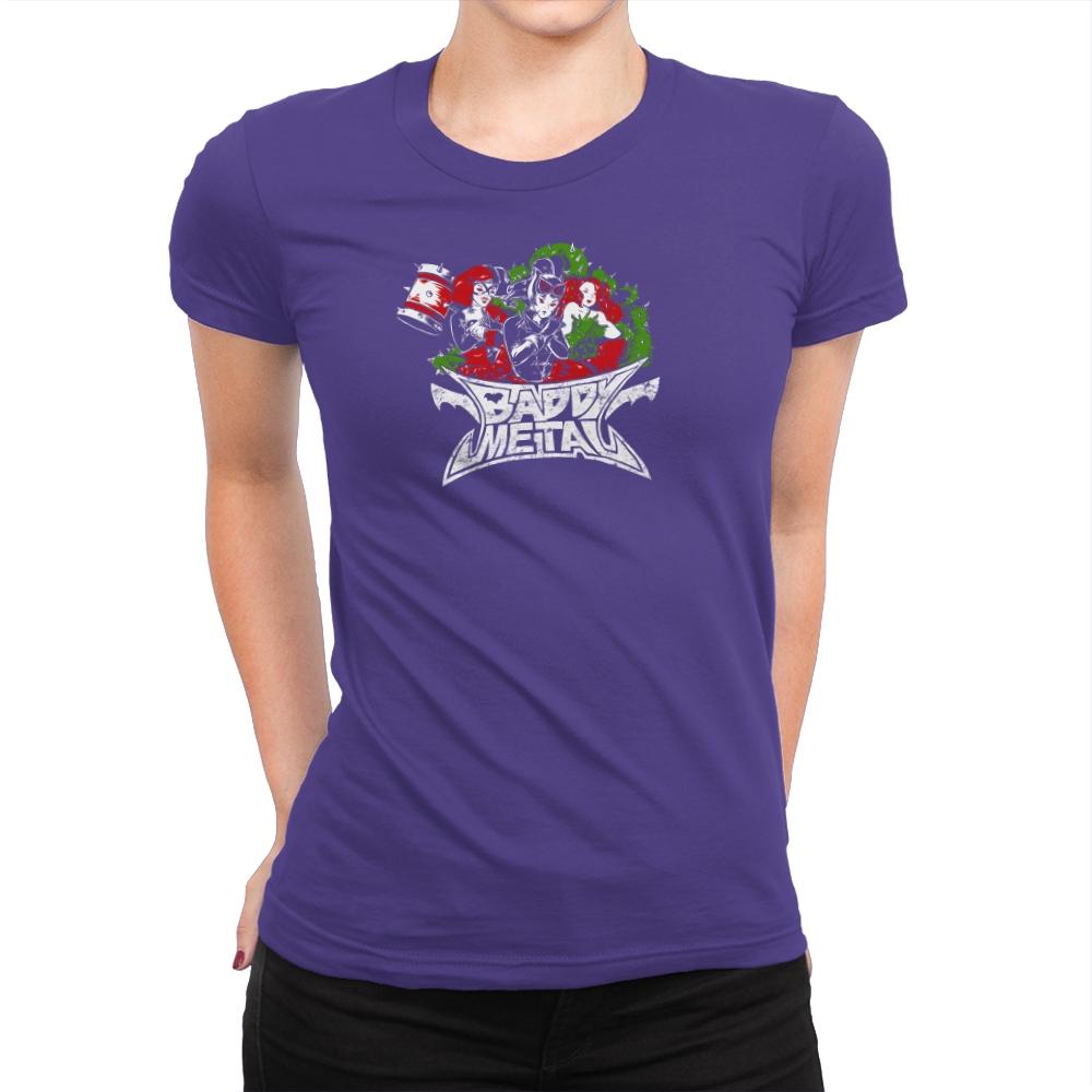 Baddy Metal Exclusive - Womens Premium T-Shirts RIPT Apparel Small / Purple Rush