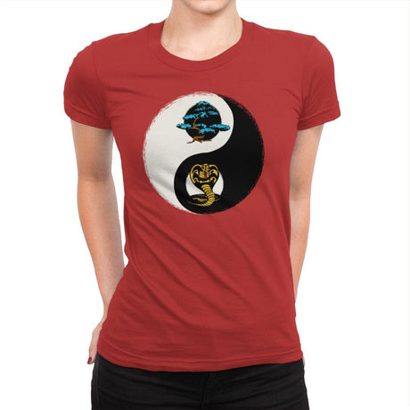 Balance Dojo - Womens Premium T-Shirts RIPT Apparel Small / Red