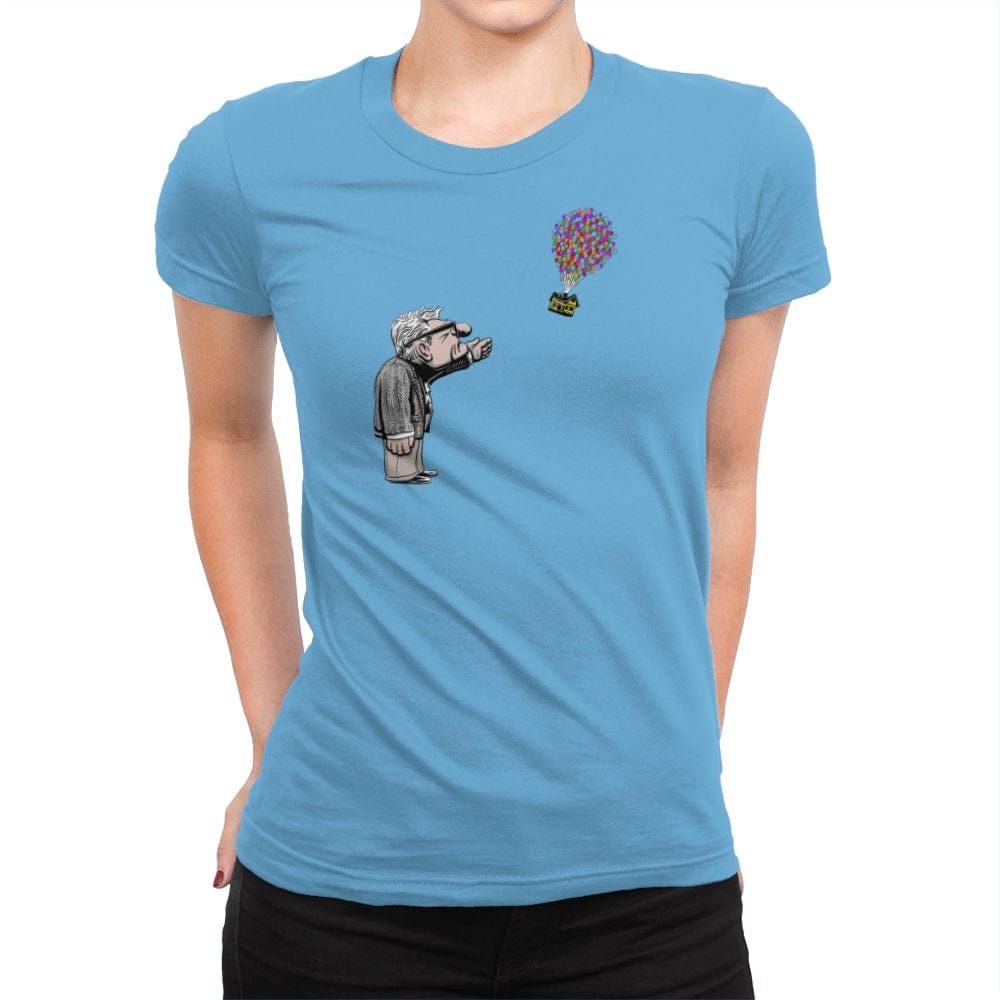 Balloon Carl - Womens Premium T-Shirts RIPT Apparel Small / Turquoise