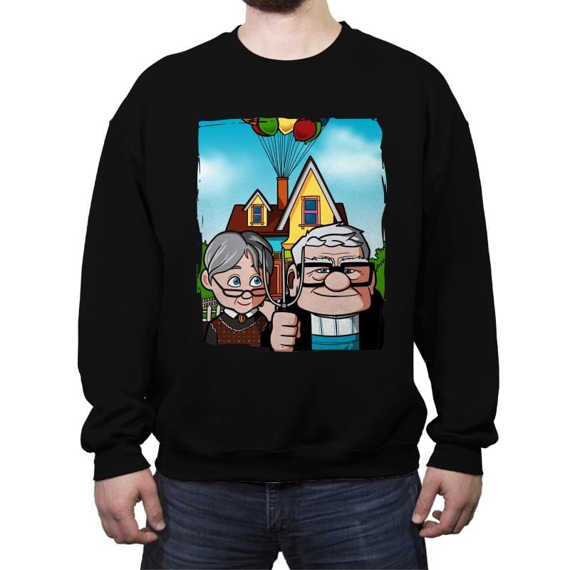 Balloon Gothic - Crew Neck Sweatshirt Crew Neck Sweatshirt RIPT Apparel Small / Black