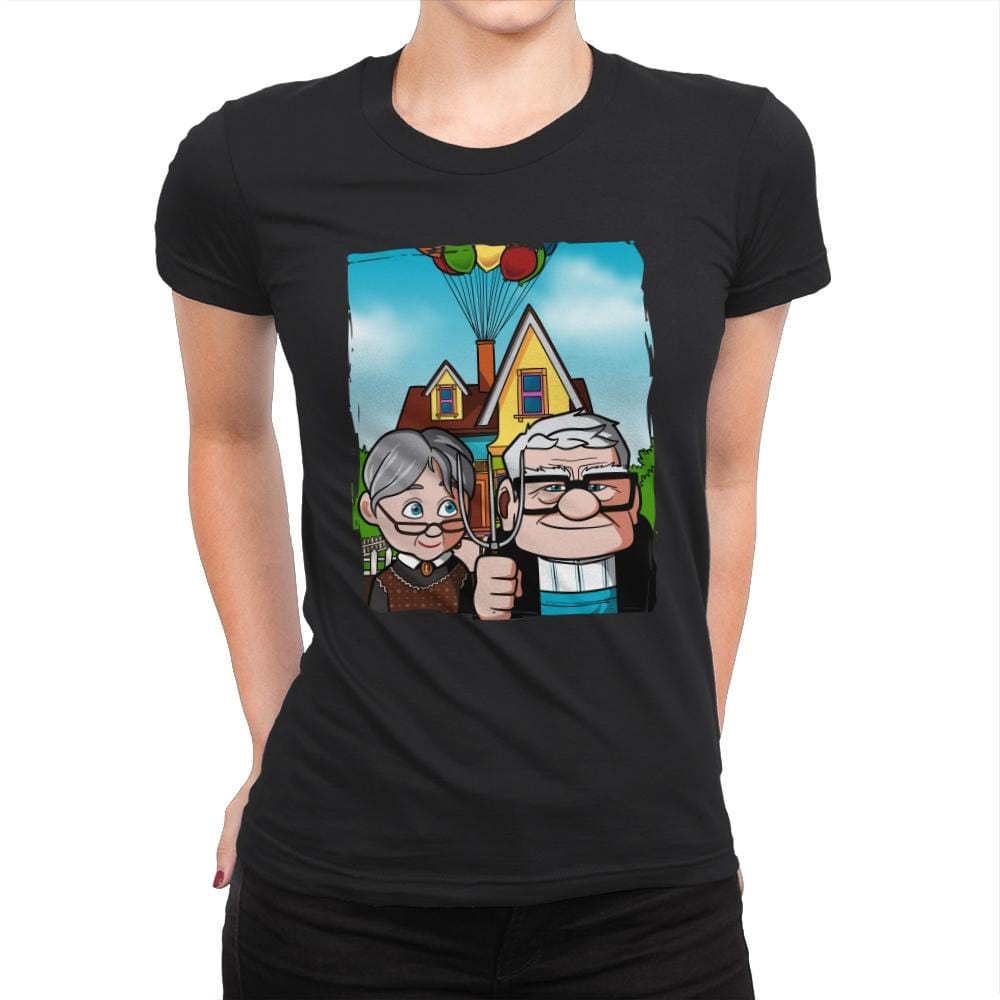 Balloon Gothic - Womens Premium T-Shirts RIPT Apparel Small / Black