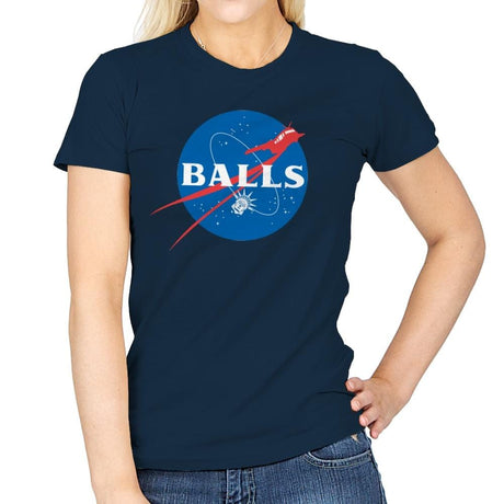 Balls Aeronautics - Womens T-Shirts RIPT Apparel Small / Navy