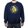 Banana for Scale - Crew Neck Sweatshirt Crew Neck Sweatshirt RIPT Apparel Small / Navy