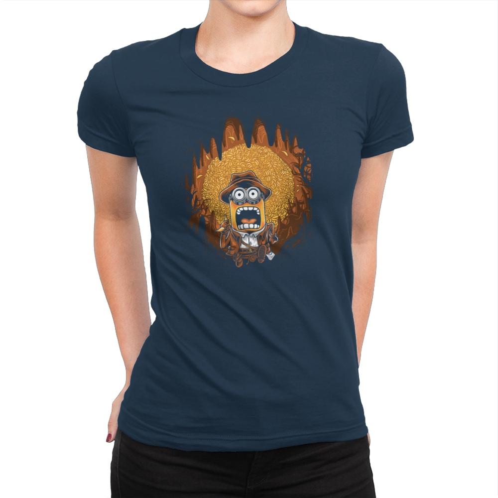 Bananas of Doom - Despicable Tees - Womens Premium T-Shirts RIPT Apparel Small / Midnight Navy