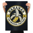 Bananas - The Original Fast Food - Prints Posters RIPT Apparel 18x24 / Black
