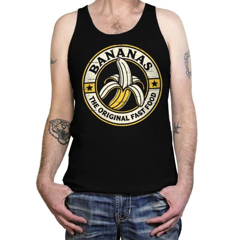 Bananas - The Original Fast Food - Tanktop Tanktop RIPT Apparel X-Small / Black