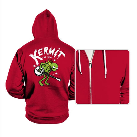 Banjoist Frog! - Hoodies Hoodies RIPT Apparel Small / Red