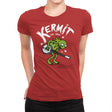 Banjoist Frog! - Womens Premium T-Shirts RIPT Apparel Small / Red