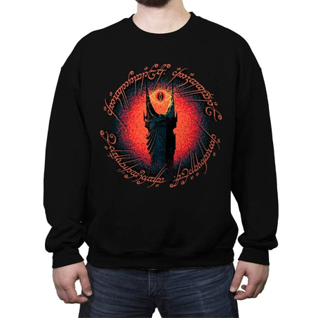 Barad-dûr - Crew Neck Sweatshirt Crew Neck Sweatshirt RIPT Apparel Small / Black