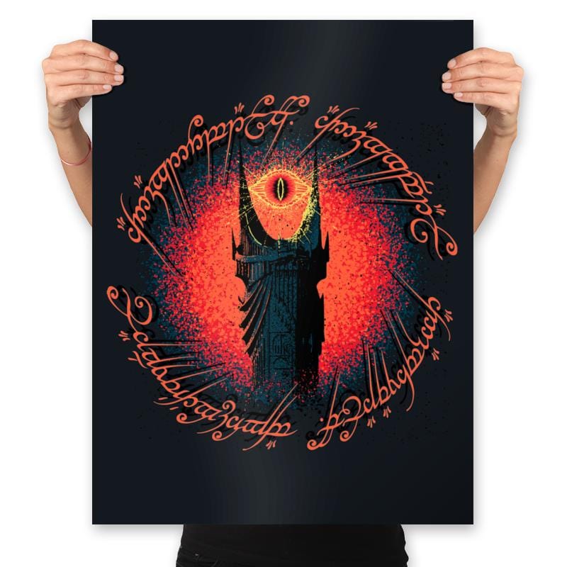 Barad-dûr - Prints Posters RIPT Apparel 18x24 / Black