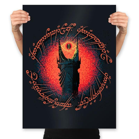 Barad-dûr - Prints Posters RIPT Apparel 18x24 / Black