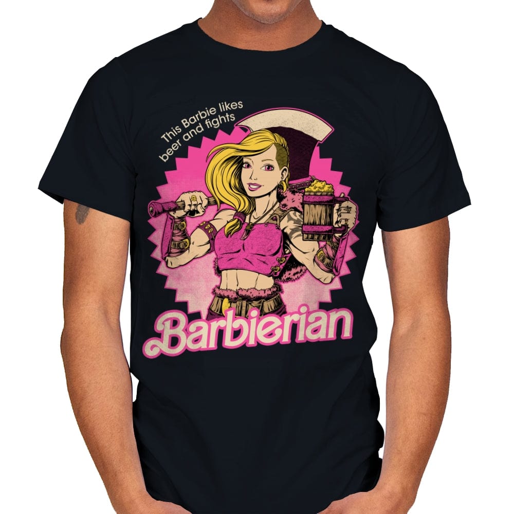 Barbarian Doll - Powerful RPG Doll - Mens T-Shirts RIPT Apparel Small / Black