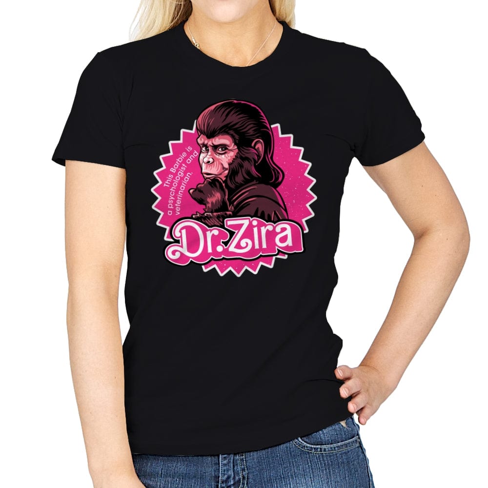 Barbie Ape - Womens T-Shirts RIPT Apparel Small / Black