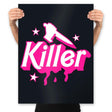 Barbie Killer - Prints Posters RIPT Apparel 18x24 / Black