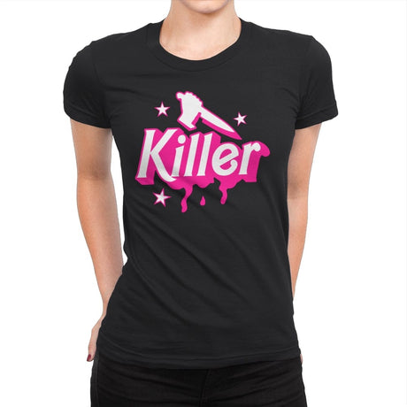 Barbie Killer - Womens Premium T-Shirts RIPT Apparel Small / Black