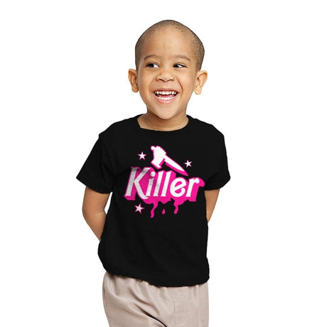 Barbie Killer - Youth T-Shirts RIPT Apparel X-small / Black