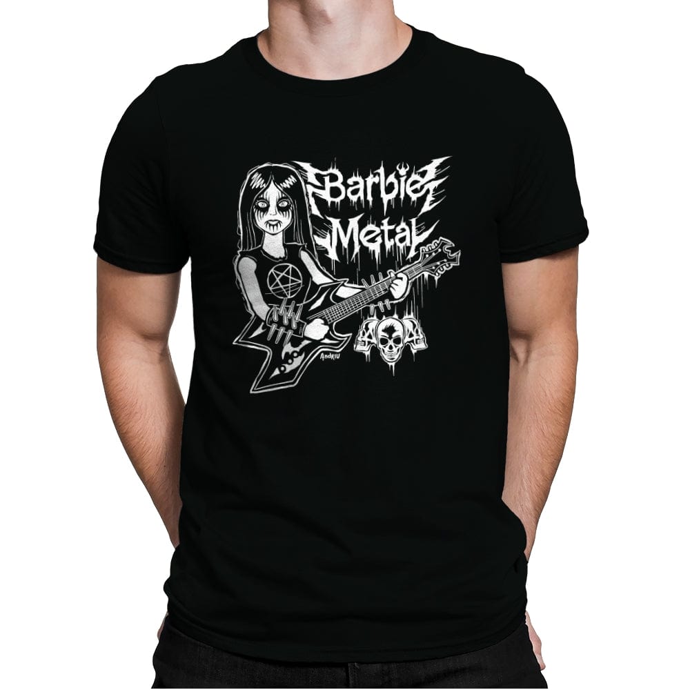 Barbie Metal - Mens Premium T-Shirts RIPT Apparel Small / Black