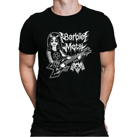 Barbie Metal - Mens Premium T-Shirts RIPT Apparel Small / Black
