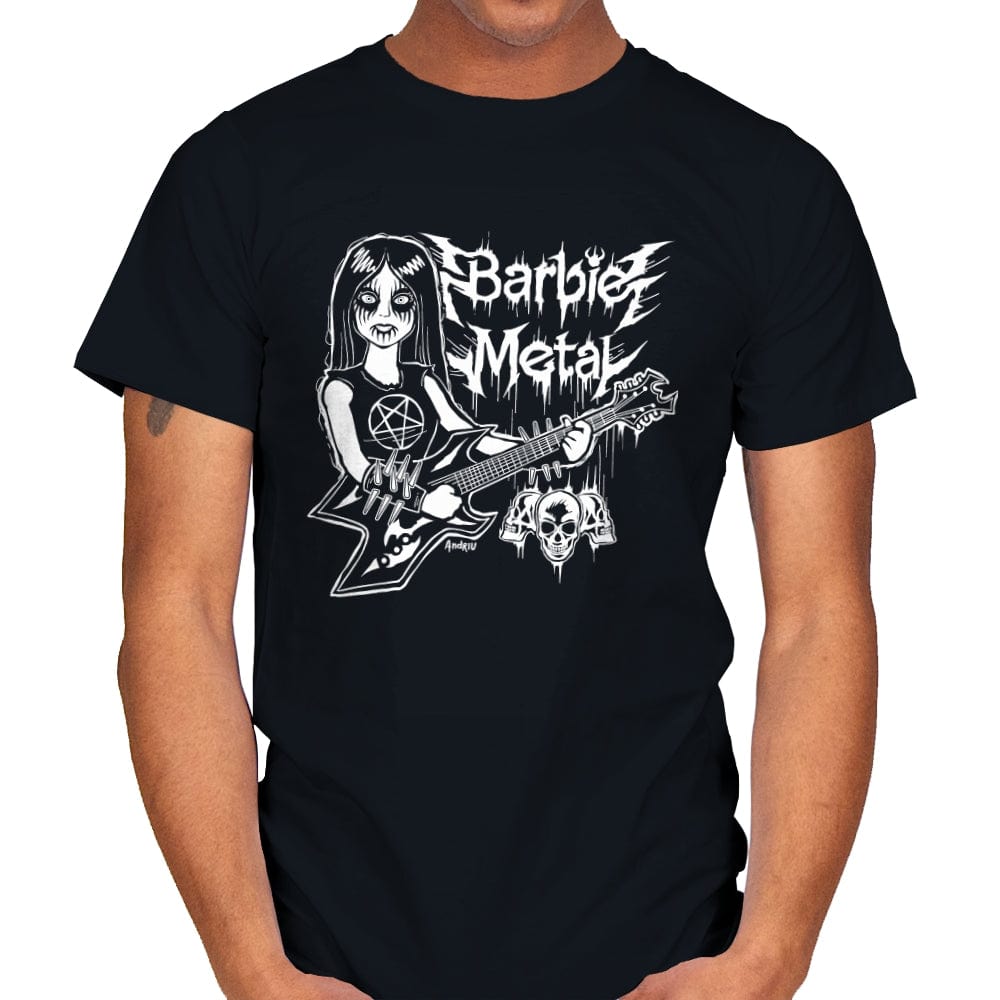 Barbie Metal - Mens T-Shirts RIPT Apparel Small / Black