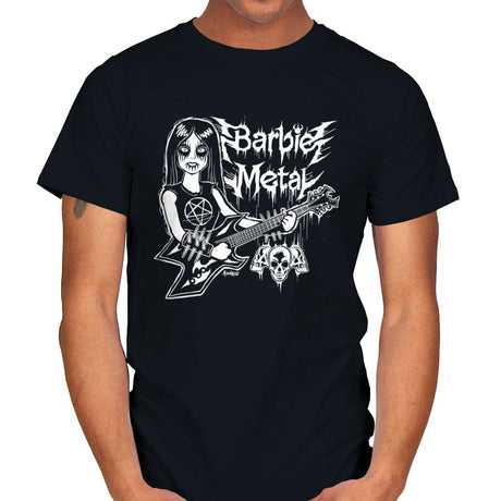 Barbie Metal - Mens T-Shirts RIPT Apparel Small / Black